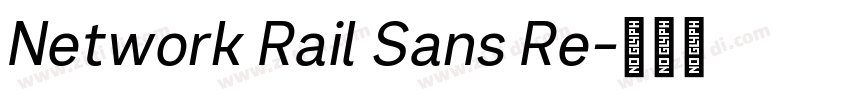 Network Rail Sans Re字体转换